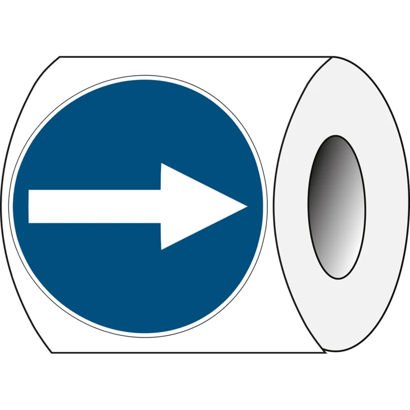 Brady - Gebodspictogram - Pictogrammen op rol - Richtingspijl - PIC 258 RL-DIA 025-B7541 - 227501 - 86227501 Exclusieve Aanbieding