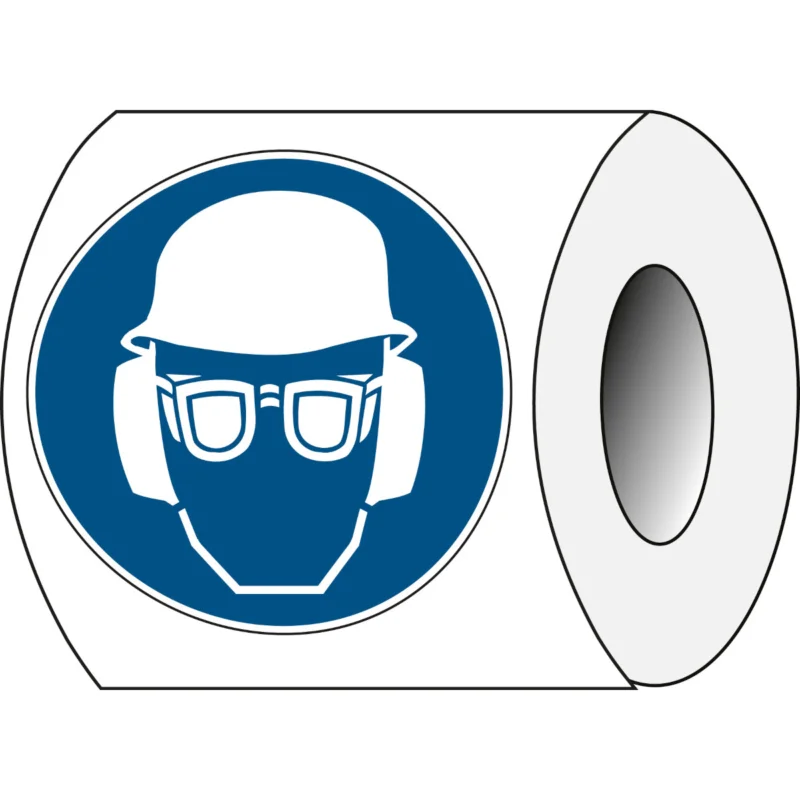 Brady - Gebodspictogram - Pictogrammen op rol - olledige bescherming verplicht - PIC 264 RL-DIA 025-B7541 - 227507 - 86227507 Betaalbaar