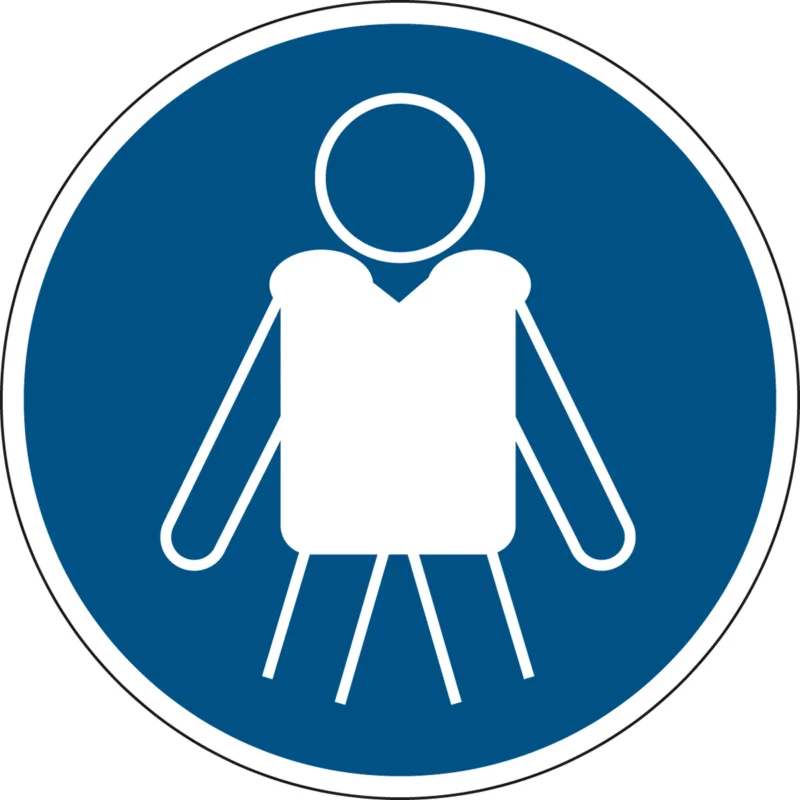Alleen Vandaag Brady - Gebodspictogram - ISO-veiligheidspictogram – Reddingsvest verplicht - M/M053/NT/PP-DIA100-1 - 238762 - 86238762
