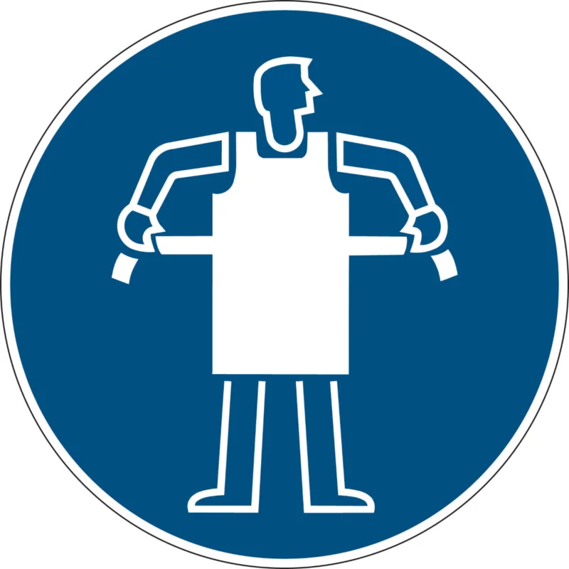 Betrouwbaar Brady - Gebodspictogram - Gebodspictogram - Beschermschort verplicht - PIC 608-DIA 200-B7527 - 241375 - 86241375
