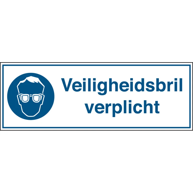 Brady - Gebodspictogram - Gebodspictogram - Veiligheidsbril verplicht - STN 661-297X105-B7541 - 251421 - 86251421 Must-Have