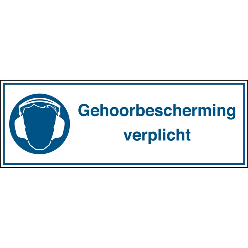 Actieprijs Brady - Gebodspictogram - Gebodspictogram - Gehoorbescherming verplicht - Gehoorbescherming verplicht - STN 664-297X105-B7541 - 251424 - 86251424