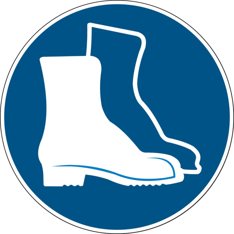 Brady - Gebodspictogram - Gebodspictogram - Veiligheidsschoenen verplicht - PIC 254-DIA 100-B7525 - 257931 - 86257931 Direct Verzonden