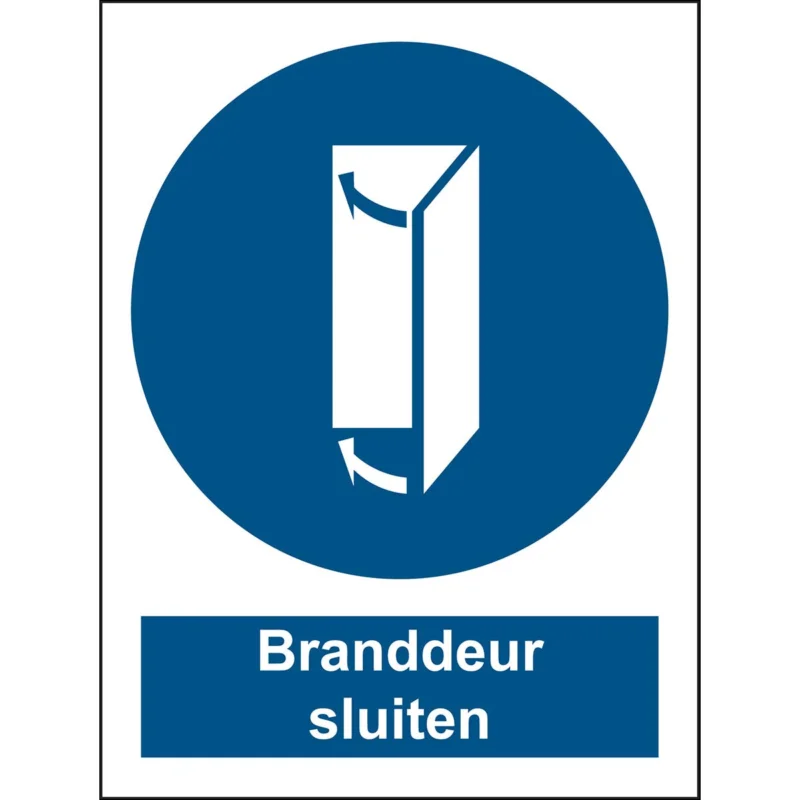 Brady - Gebodspictogram - Gebodspictogram - Branddeur verplicht sluiten - Branddeur sluiten - STN-1021-148x210-B7541 - 803696 - 86803696 Hete Deal