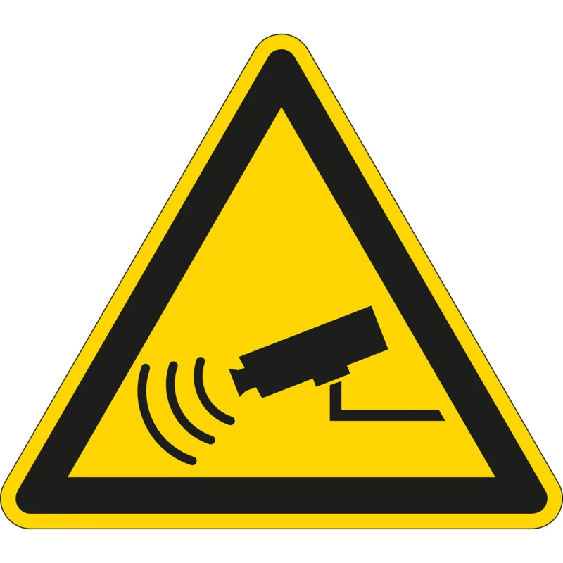 Brady - Gebodspictogram - Waarschuwingspictogram - Camerabewaking - PIC 1505-TRI 315-B7525 - 803946 - 86803946 Express Levering