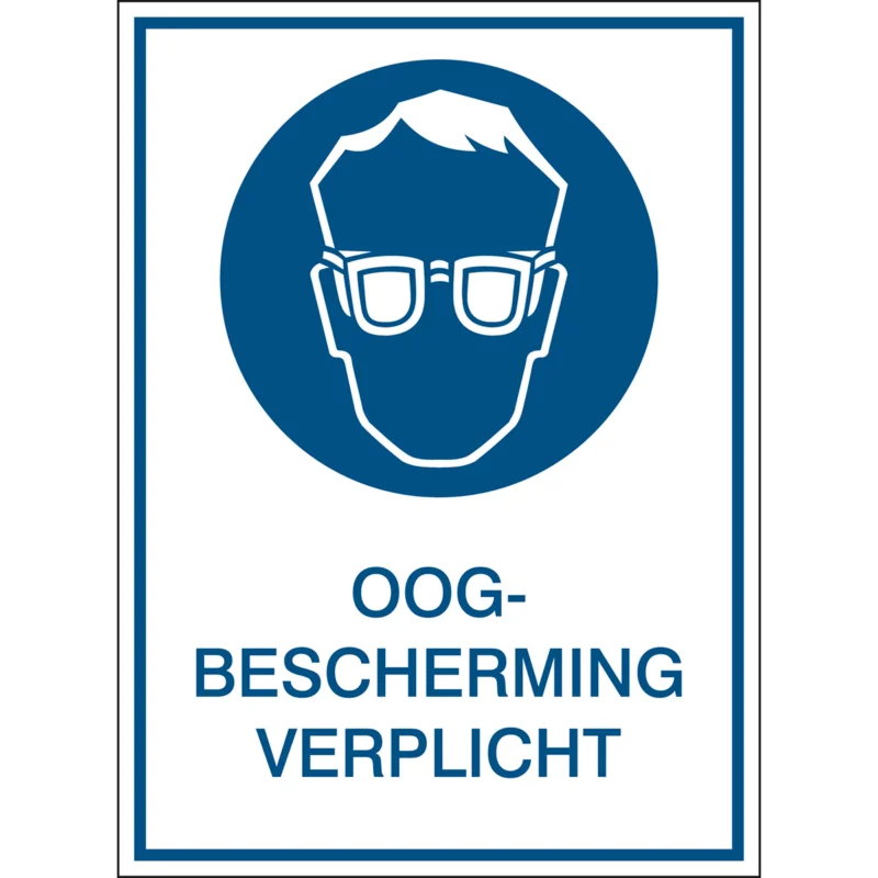 Bestseller Brady - Gebodspictogram - A4 Sign - Oogbescherming verplicht - PIC 250-N-A4-B7527 - 808414 - 86808414