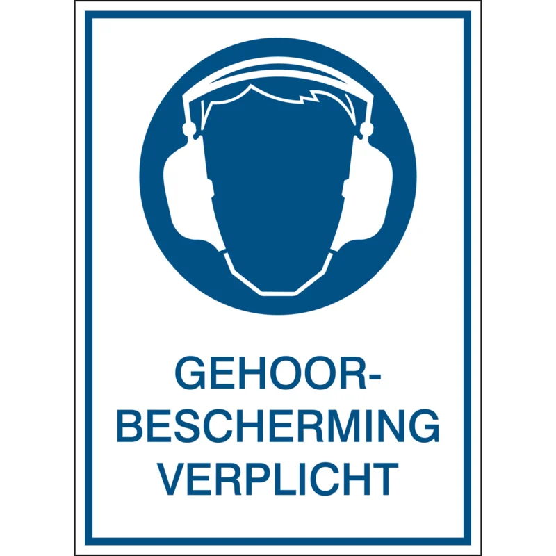 Brady - Gebodspictogram - A2 Sign - Gehoorbescherming verplicht - PIC 252-N-A2-B7541 - 808831 - 86808831 Express Levering
