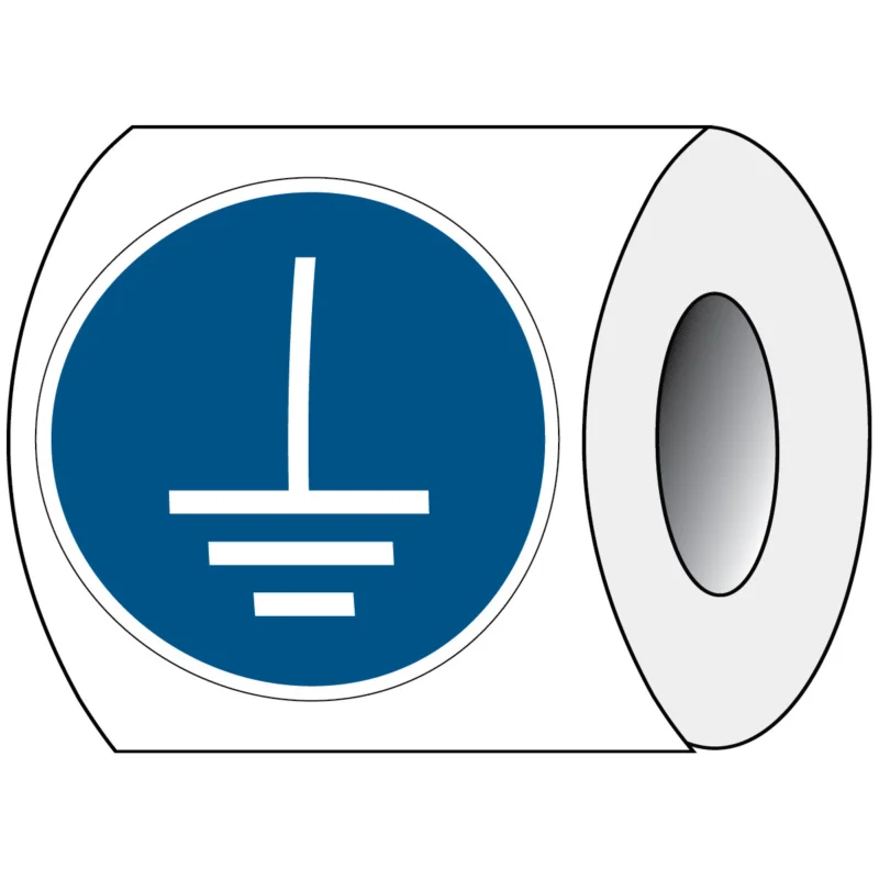 Betrouwbaar Brady - Gebodspictogram - ISO Veiligheidspictogram - Aarding verplicht - PIC M005-Dia 025-PE-ROLL/1 - 818564 - 86818564