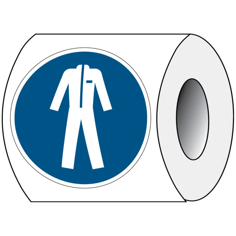 Uitverkoop Brady - Gebodspictogram - ISO Veiligheidspictogram - Beschermkledij verplicht - PIC M010-Dia 100-PE-ROLL/1 - 819313 - 86819313