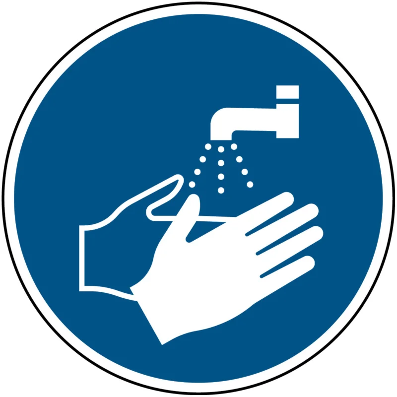 Actieprijs Brady - Gebodspictogram - ISO Veiligheidspictogram - Handen wassen verplicht - PIC M011-Dia 200-AL-CRD/1 - 819472 - 86819472