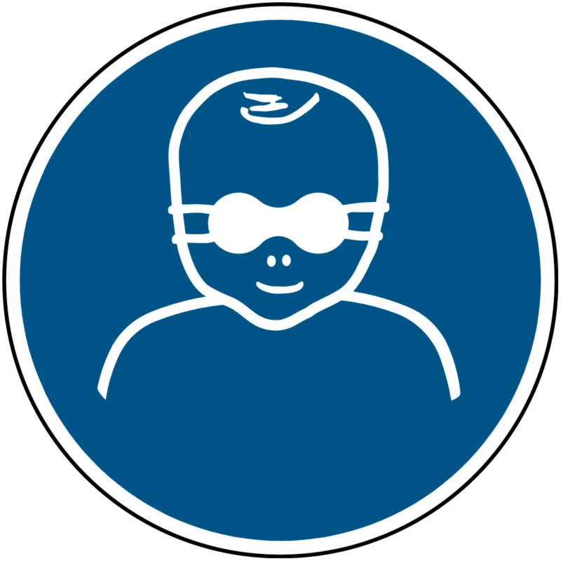 Speciale Aanbieding Brady - Gebodspictogram - ISO Veiligheidspictogram - Oogbescherming voor kinderen verplicht - PIC M025-Dia 200-PP-CRD/1 - 821554 - 86821554