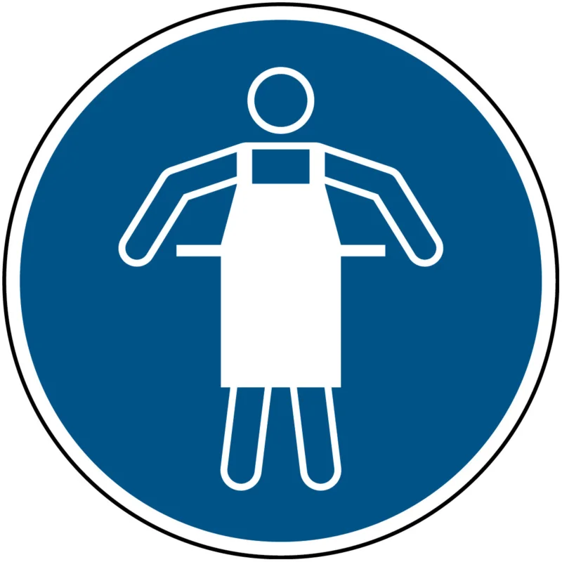 Alleen Vandaag Brady - Gebodspictogram - ISO Veiligheidspictogram - Beschermschort verplicht - PIC M026-Dia 200-AL-CRD/1 - 821707 - 86821707
