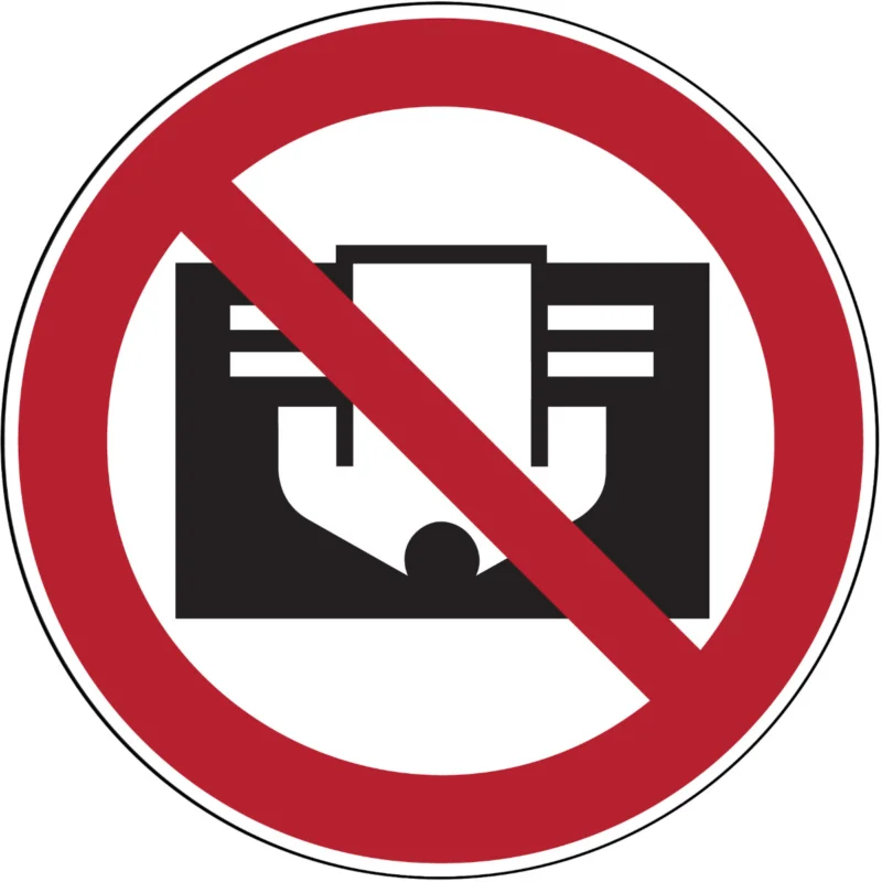 Populair Brady - Verbodspictogram - Verbodspictogram - Niet afdekken - PIC 646-DIA 100-B7527 - 223176 - 86223176