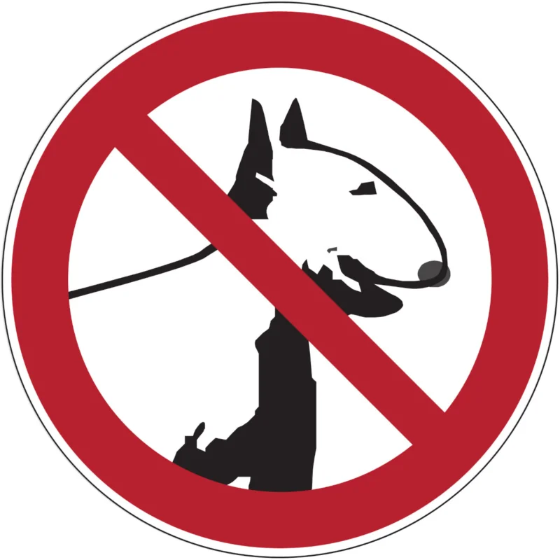 Alleen Vandaag Brady - Verbodspictogram - Verbodspictogram - Verboden voor honden - PIC 653-DIA 200-B7541 - 223289 - 86223289