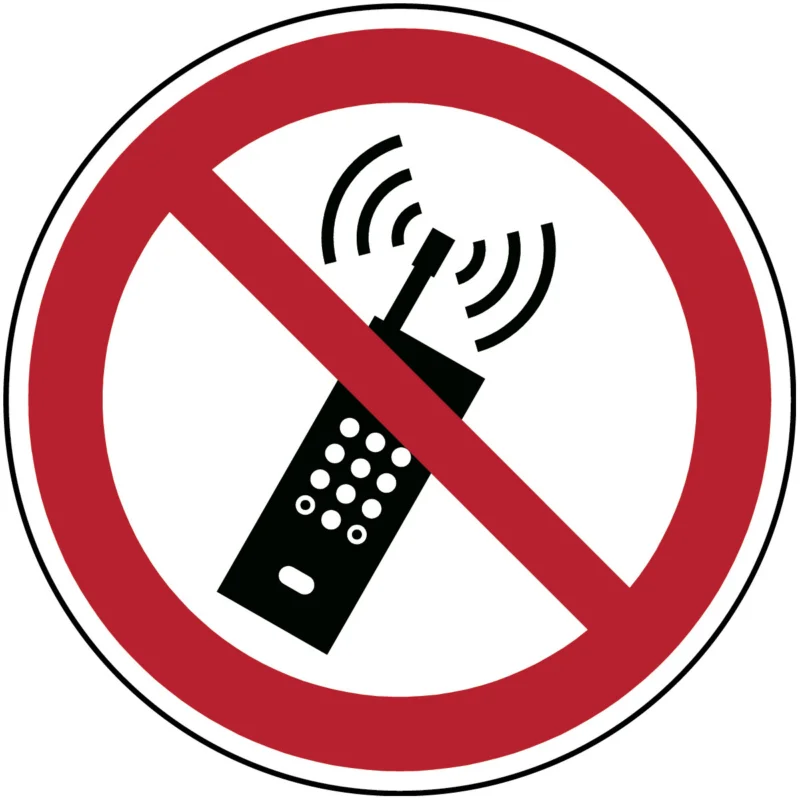 Aanbieding Brady - Verbodspictogram - ISO Veiligheidspictogram - Draagbare telefoon verboden - P/P013/NT/TWM-DIA200-1 - 233991 - 86233991