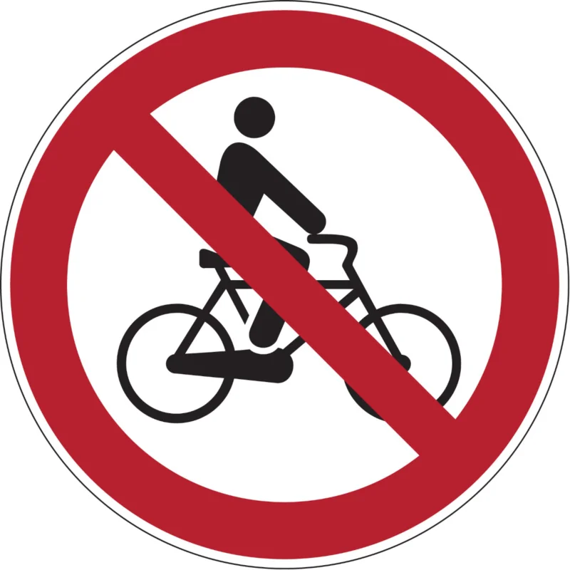 Actieprijs Brady - Verbodspictogram - Verbodspictogram - Fietsen verboden - PIC 240-DIA 100-B7541 - 251656 - 86251656