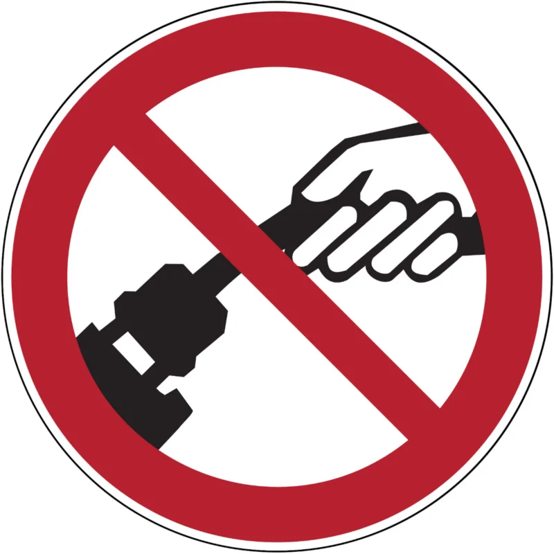 Veilige Betaling Brady - Verbodspictogram - Verbodspictogram - Verboden aan de kabel te trekken - PIC 221-DIA 200-B7527 - 252044 - 86252044