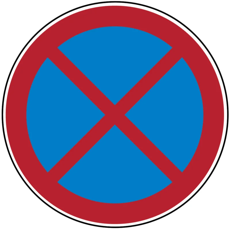 Voordeelprijs Brady - Verbodspictogram - Verbodspictogram - Absoluut verboden te stoppen - PIC 226-DIA 315-B7527 - 252053 - 86252053