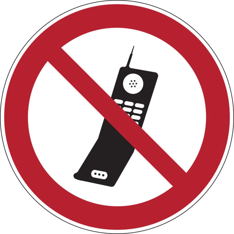 Snelle Levering Brady - Verbodspictogram - Verbodspictogram - GSM-toestellen verboden - PIC 235-DIA 200-B7527 - 252480 - 86252480