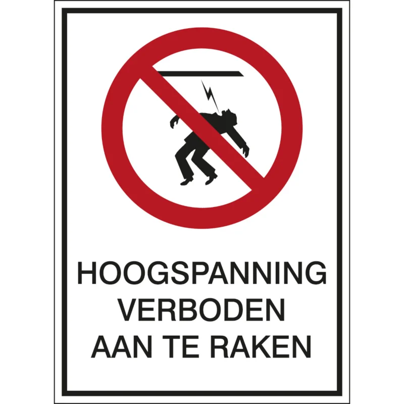 Brady - Verbodspictogram - A4 Sign - Hoogspanning verboden aan te raken - PIC 231-N-A4-B7527 - 808413 - 86808413 Nu Kopen