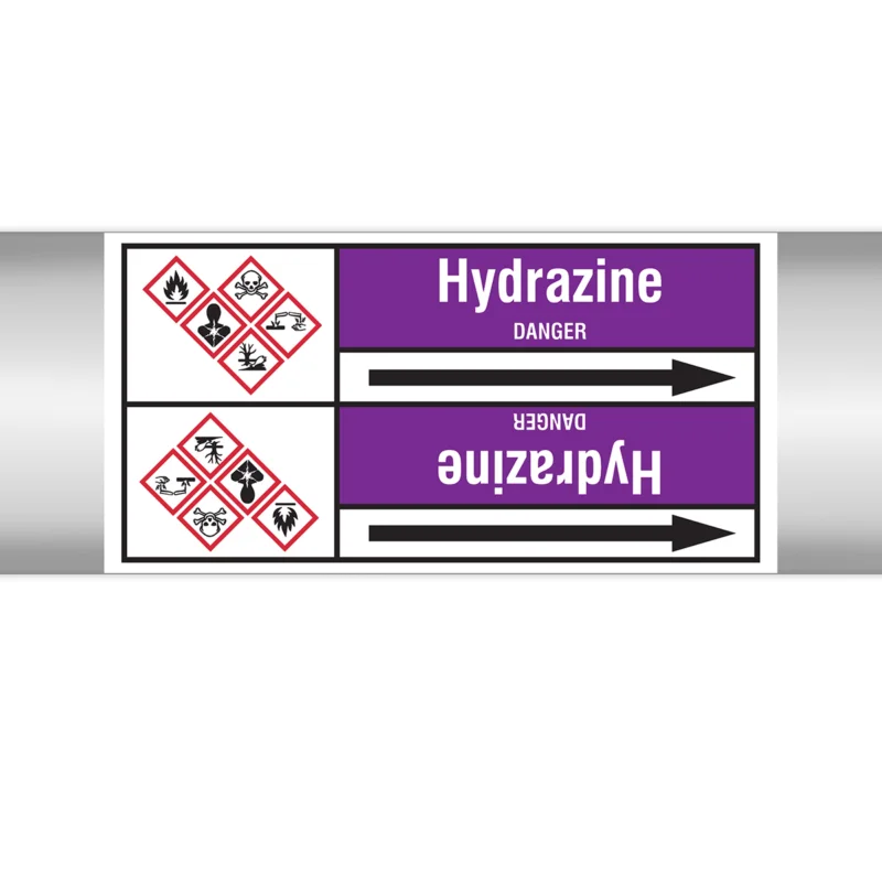 Beperkt Aanbod Leidingmarkering rol - HYDRAZINE127X33RL-T2-P21