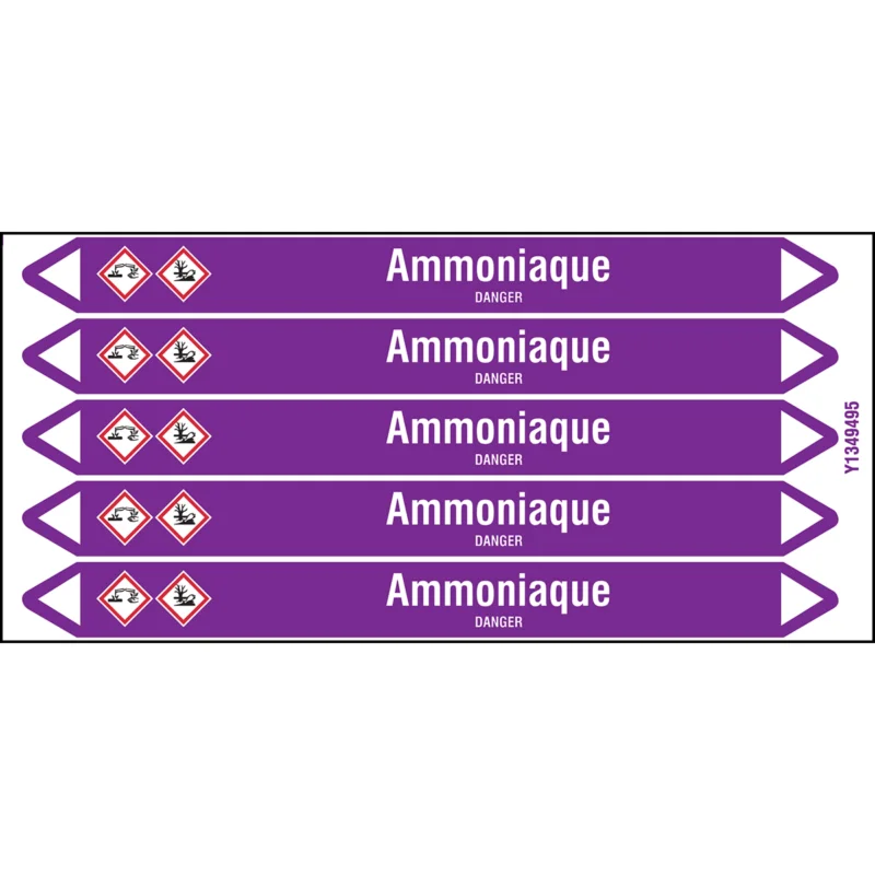 Beste Prijs Leidingmarkering rol - AMMONIAQUE150X12CARD-T1-P21