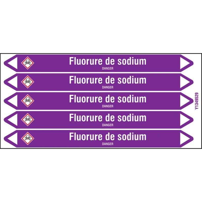 Veilige Betaling Leidingmarkering rol - FLUO.DESOD.150X12CARD-T1-P21