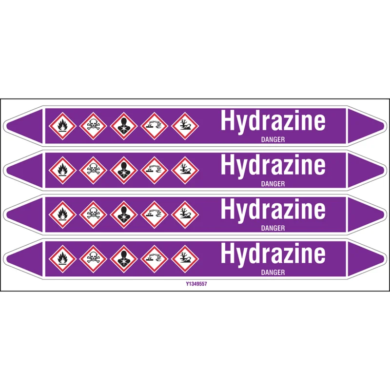 Speciale Aanbieding Leidingmarkering rol - HYDRAZINE250X26CARD-T1-P21