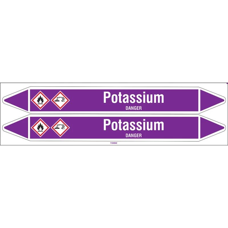 Populair Leidingmarkering rol - POTASSIUM450X52CARD-T1-P21