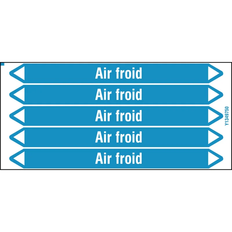 Bestseller Leidingmarkering rol - AIRFROID150X12CARD-T1-P8