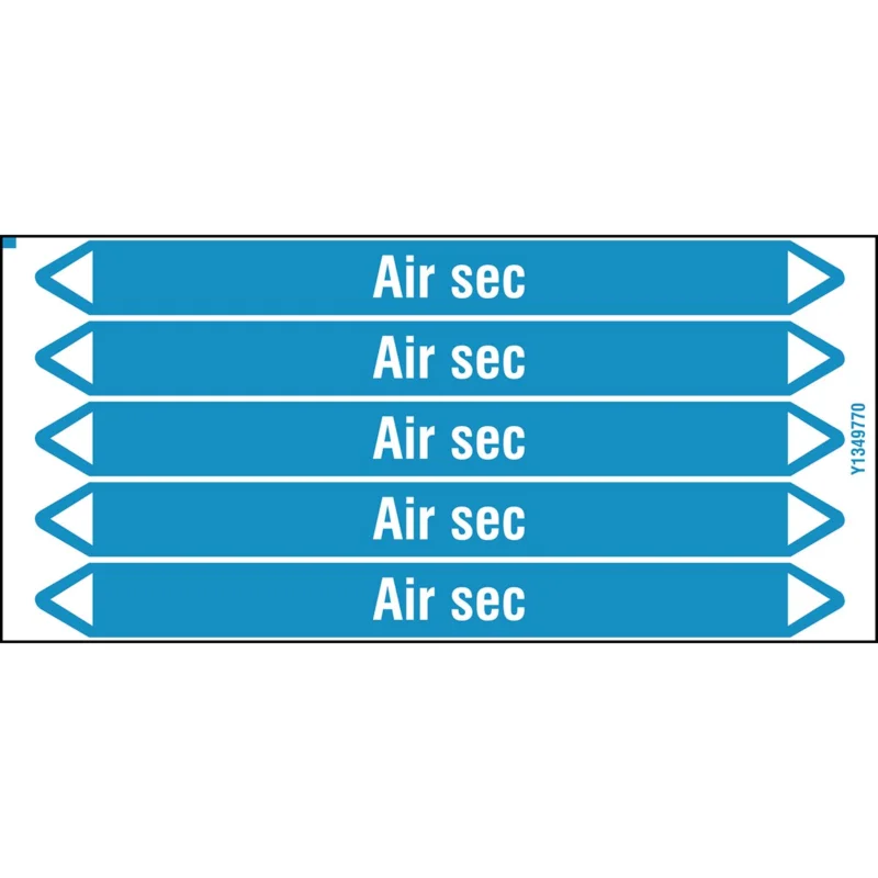 Populair Leidingmarkering rol - AIRSEC150X12CARD-T1-P8
