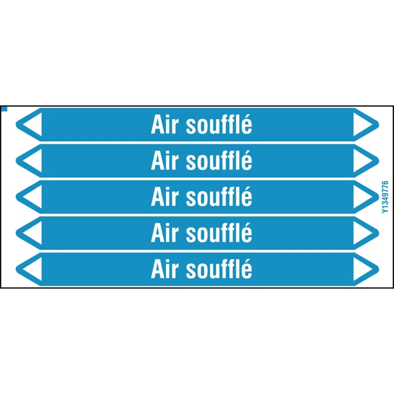 Tijdelijk Beschikbaar Leidingmarkering rol - AIRSOUFFLÉ150X12CARD-T1-P8