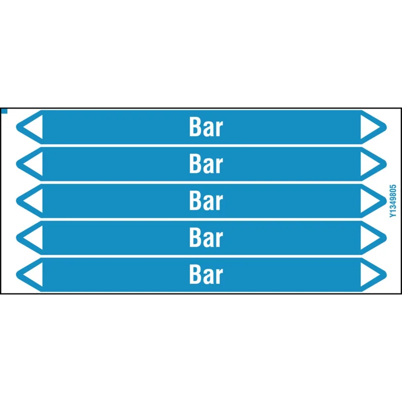 Populair Leidingmarkering rol - BAR150X12CARD-T1-P8