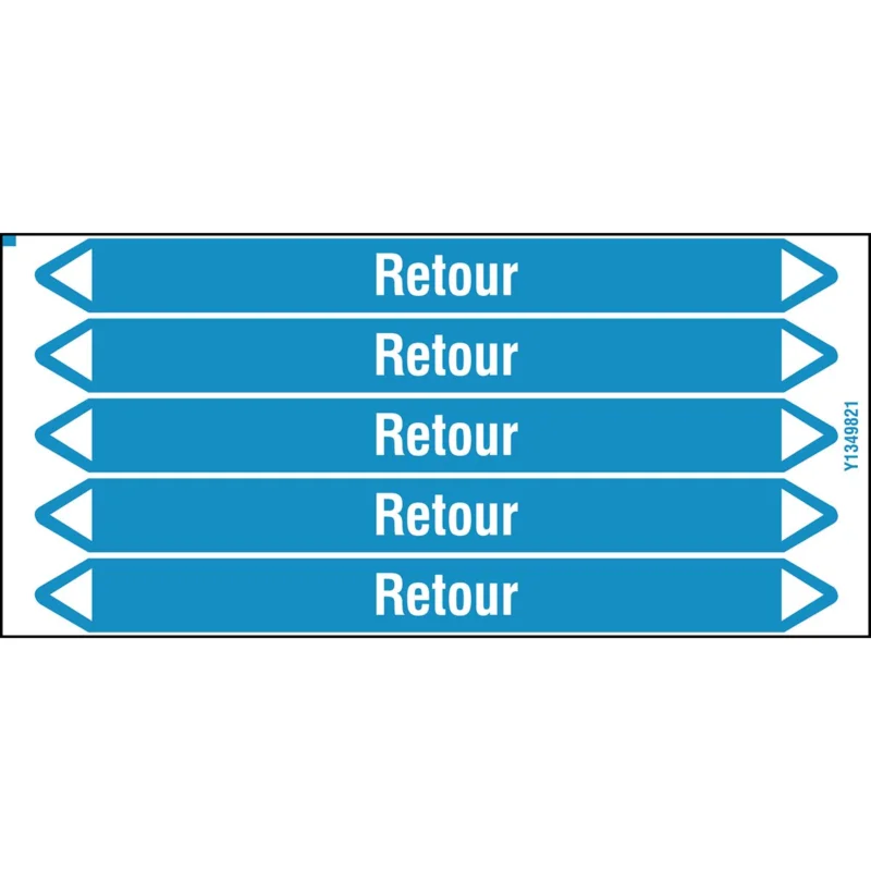 Seizoensaanbieding Leidingmarkering rol - RETOUR150X12CARD-T1-P8