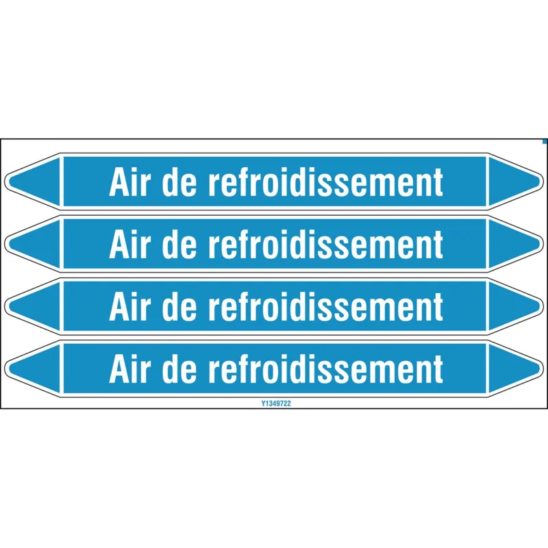 Populair Leidingmarkering rol - AIRDEREFR.250X26CARD-T1-P8