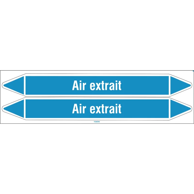 Uitverkoop Leidingmarkering rol - AIREXTRAIT450X52CARD-T1-P8