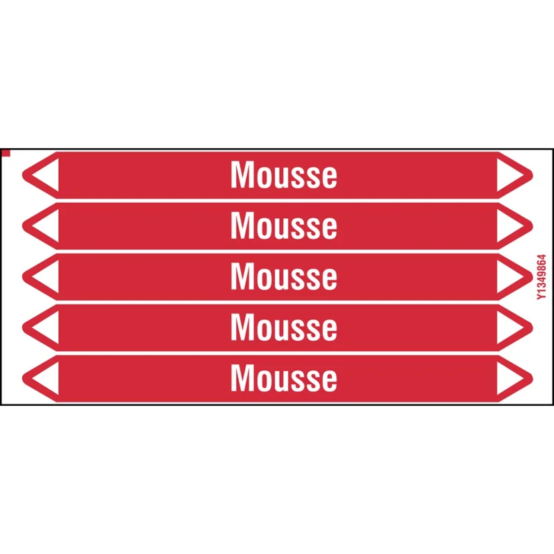 Seizoensaanbieding Leidingmarkering rol - MOUSSE150X12CARD-T1-P4