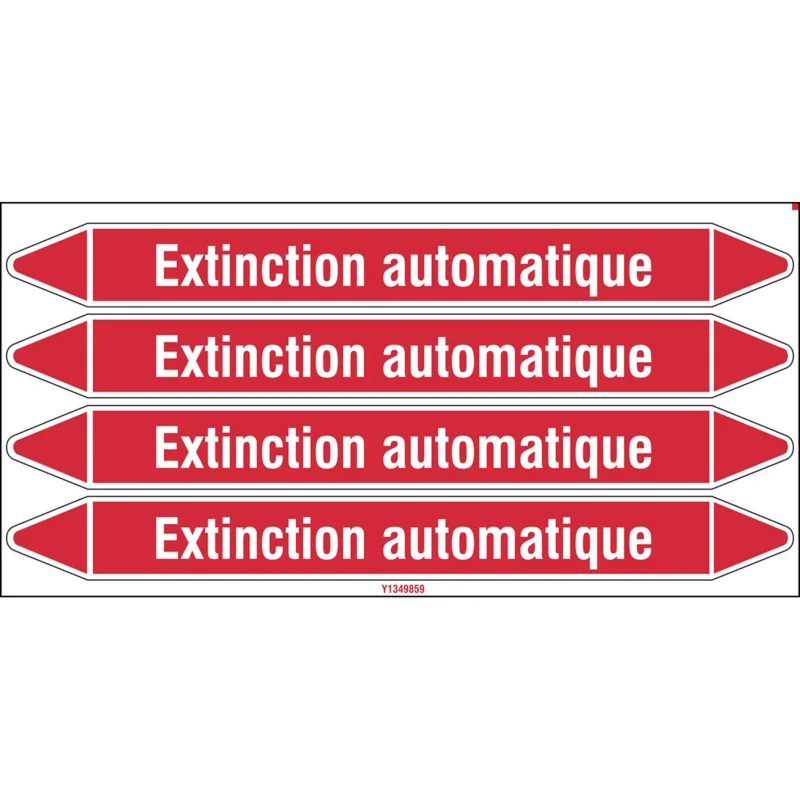 Uitverkoop Leidingmarkering rol - EXTINC.AUTOM.250X26CARD-T1-P4