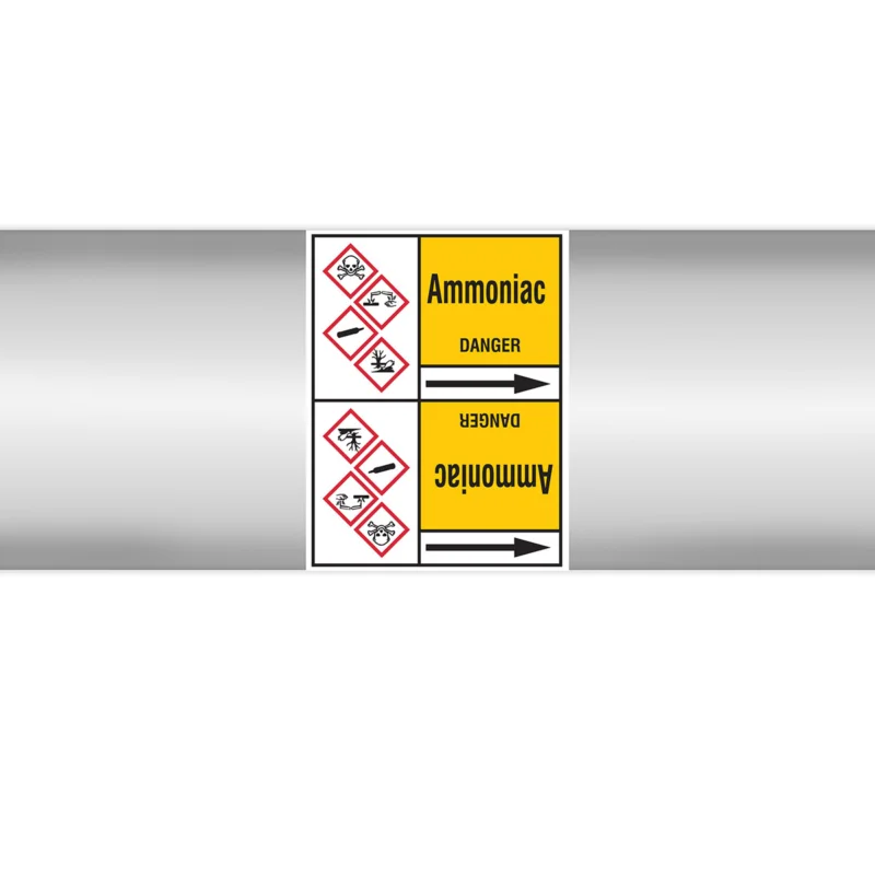 Beperkt Aanbod Leidingmarkering rol - AMMONIAC127X33RL-T3-P2