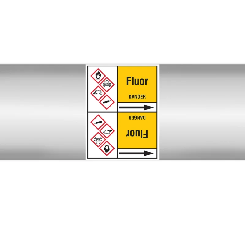 Speciale Aanbieding Leidingmarkering rol - FLUOR127X33RL-T3-P2