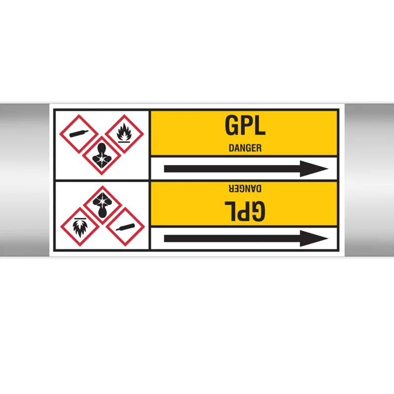 Shop Nu Leidingmarkering rol - GPL127X33RL-T2-P2