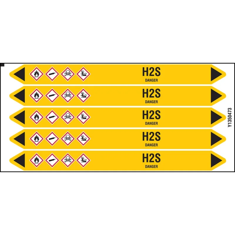 Bestseller Leidingmarkering rol - H2S150X12CARD-T1-P2