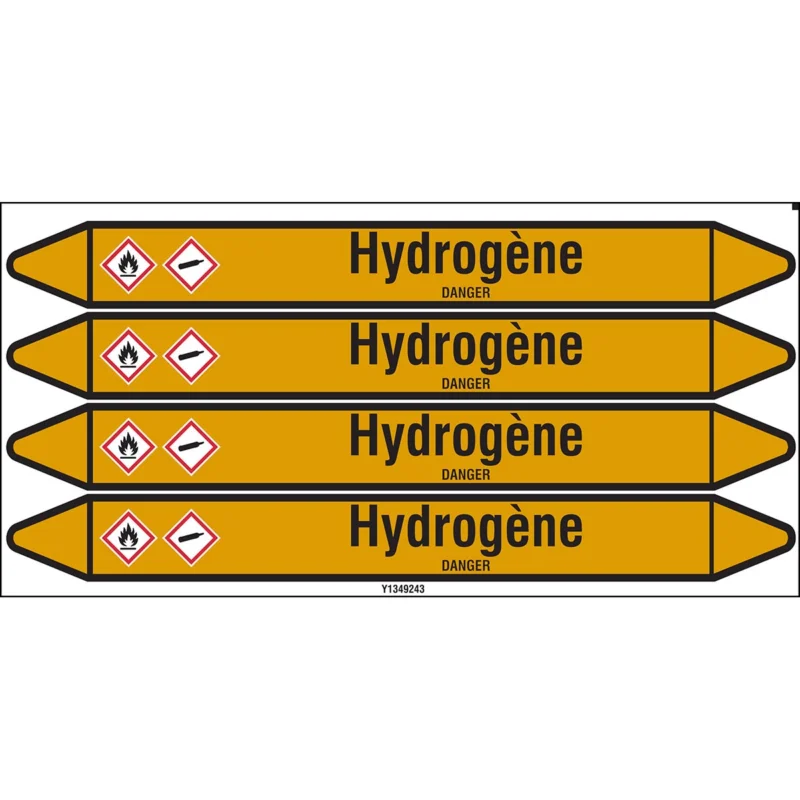 Speciale Aanbieding Leidingmarkering rol - HYDROGÈNE 250X26CARD-T1-P15