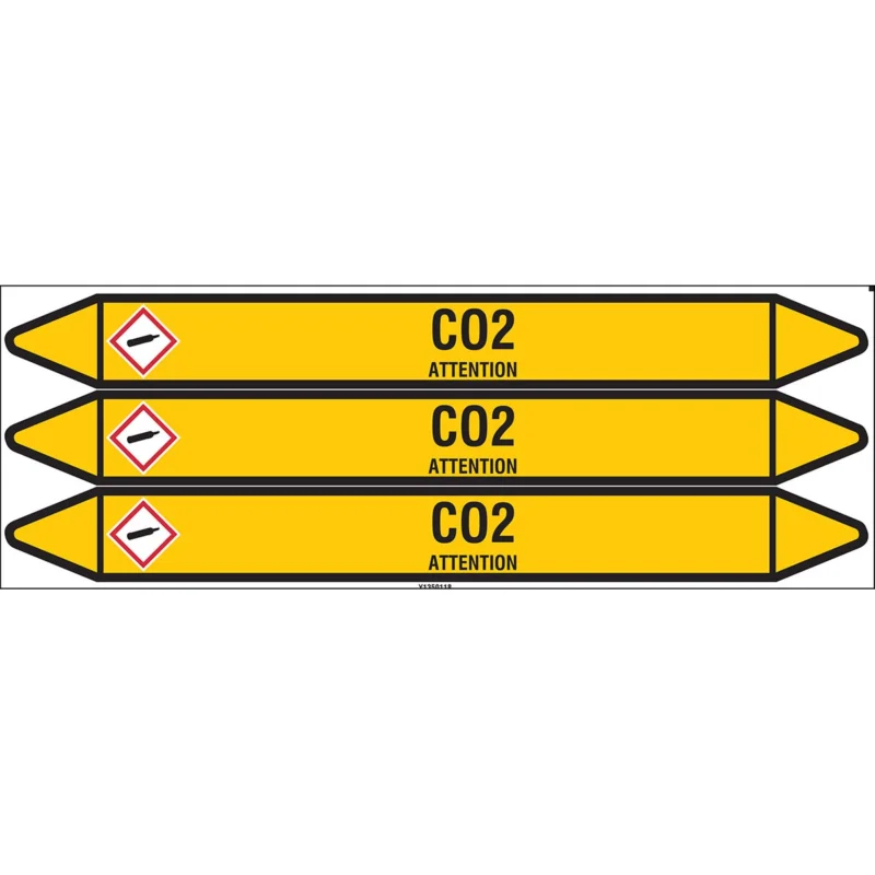 Speciale Aanbieding Leidingmarkering rol - CO2355X37CARD-T1-P2