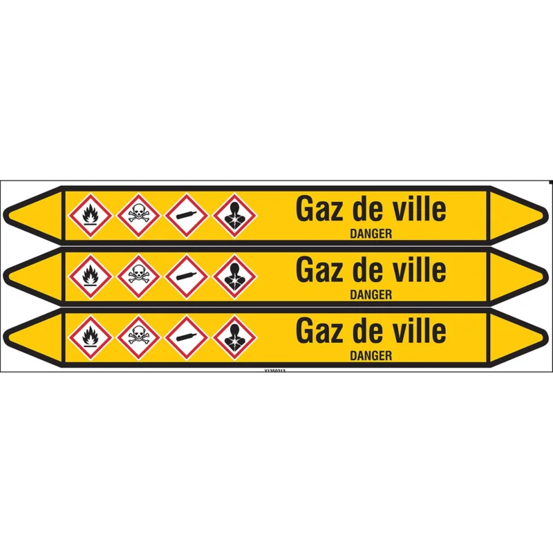 Bestseller Leidingmarkering rol - GAZDEVILLE355X37CARD-T1-P2
