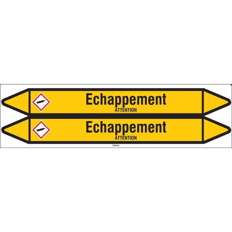 Rechtstreeks Van De Fabrikant Leidingmarkering rol - ECHAPPEMENT450X52CARD-T1-P2