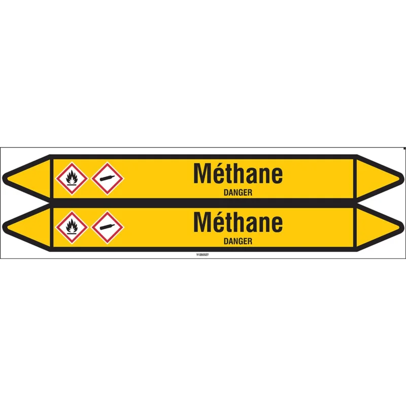 Betaalbaar Leidingmarkering rol - MÉTHANE450X52CARD-T1-P2