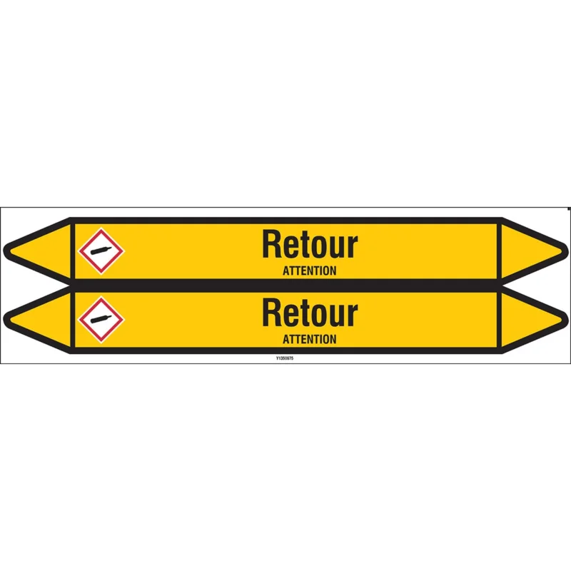 Betaalbaar Leidingmarkering rol - RETOUR450X52CARD-T1-P2