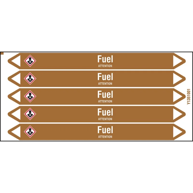 Voordeelprijs Leidingmarkering rol - FUEL150X12CARD-T1-P18