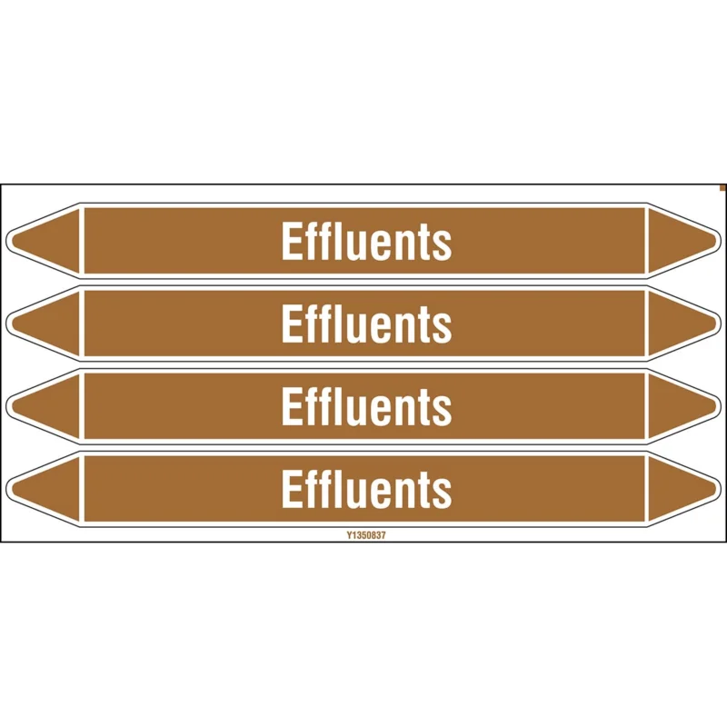 Aanbieding Leidingmarkering rol - EFFLUENTS250X26CARD-T1-P18